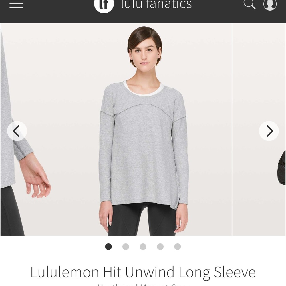 Lululemon Hit Unwind top sz 8